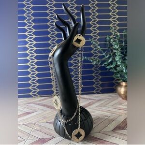 Goldtone Pendant Long Necklace